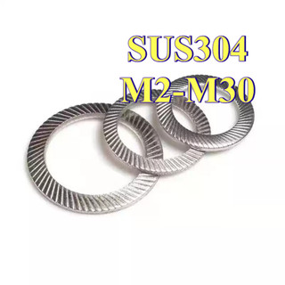 Long đền nord chống xoay  Thép đen, lông đền răng chống tháo , Long đen Inox 304 cho bulong M2-M30 [LXY-CB-1]