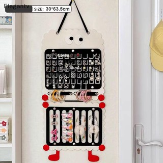 EGN Tóc Nơ Tổ Chức Tường Dung Tích Lớn Đầu Giá Đỡ Lưu Trữ Móc Treo Tiết Kiệm Không Gian Phụ Kiện Cho Bé Gái Phòng N