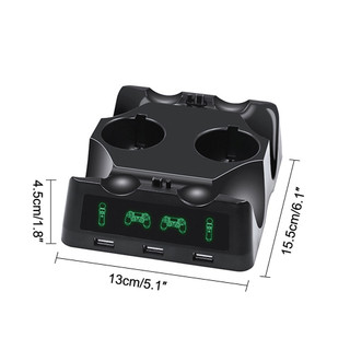 [Flyingfishla] 1 Chân Đế Sạc Bộ Điều Khiển 4 Trong 1 Cho Playstation PS4 VR Move Quad Sạc Cho Bộ Điều Khiển PlayStation