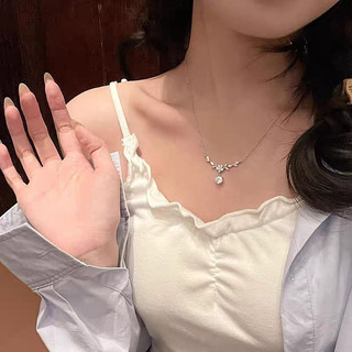 Vòng cổ quà tặng nữ tai hoa và lúa mì đơn giản và đa năng