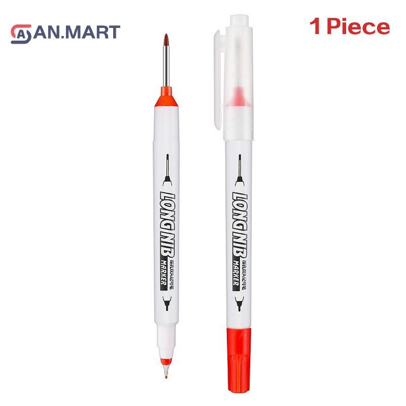 Bigdealssuper Bút đánh dấu hai cánh Lỗ sâu Kim loại Phòng tắm Chế biến gỗ Ngói Vít Lỗ sâu 20mm Dash Bút đánh dấu Bút siêu
