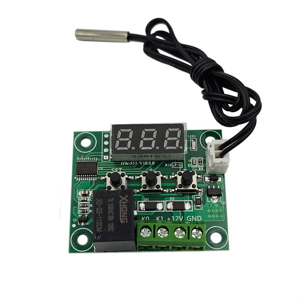 Mạch điều khiển nhiệt độ nóng lạnh đóng ngắt W1209 DC 12V, kiểm soát nhiệt độ chính xác