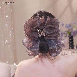 Egn Nơ Lưới Kẹp Tóc Phong Cách Công Chúa, Thanh Lịch, Phụ Kiện Tóc Sang Trọng