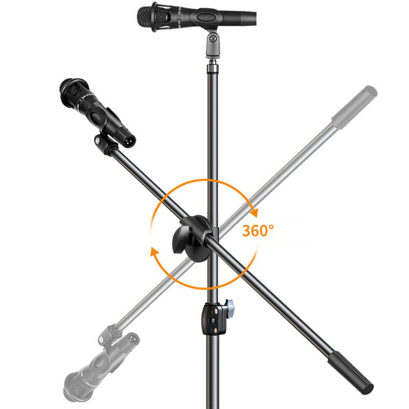 JETTING Micro Boom Tripod Chân Đế 1.7 2.1M Mic Chân Đế 66CM Tay Chữ Thập Có Kẹp Và Giá Đỡ Điện Thoại Cho Samsung Xiaomi J – ảnh mô tả chi tiết 1