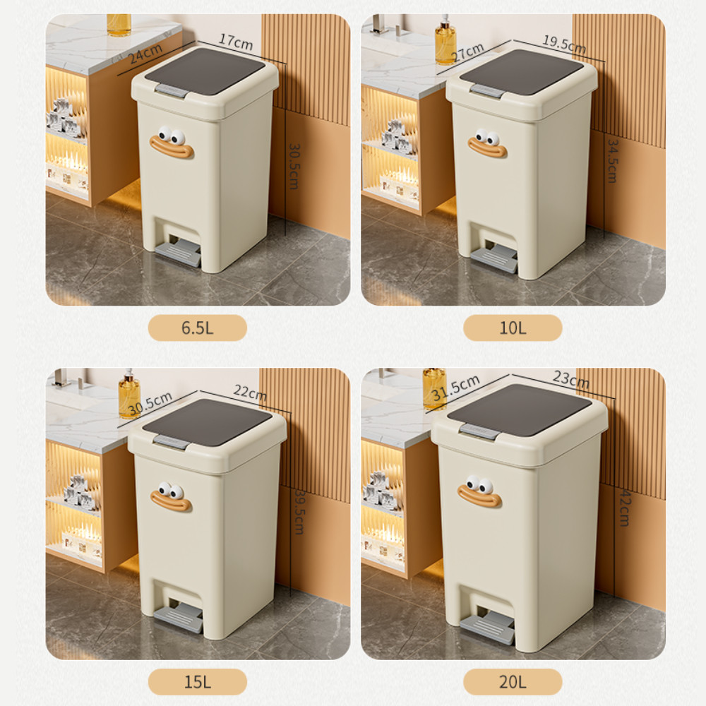 Thùng Rác Đạp Chân Nhựa Cao Cấp Có Nắp Đậy Ngăn Mùi, Thùng Rác Phòng Khách Nhà Bếp Sang Trọng