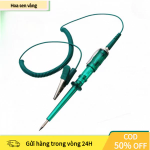 【24H】Bút thử điện DC 6V-24V kèm kẹp cá sấu và cáp cuộn linh hoạt, phù hợp cho thợ sửa chữa ô tô và xe máy chuyên nghiệp