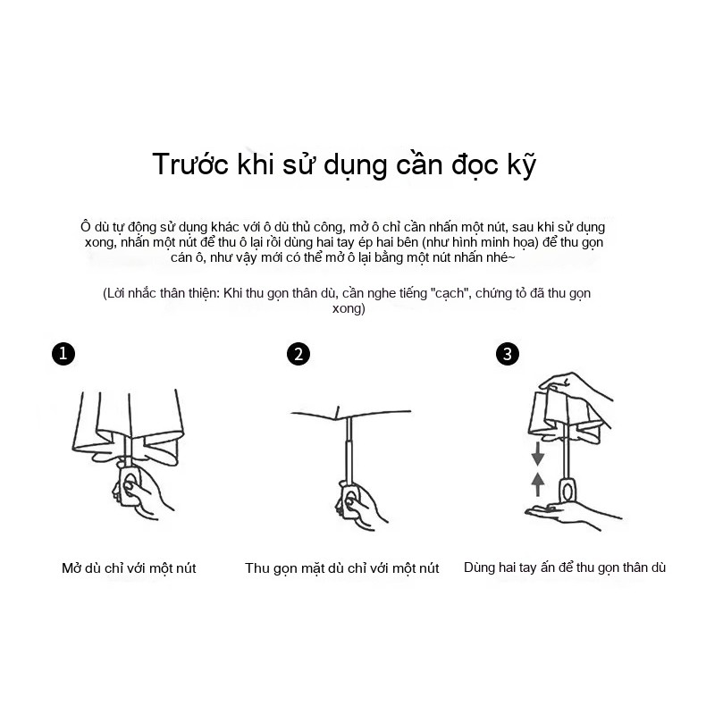 Ô che nắng cao cấp, ô tự động gập, ô chống tia UV
