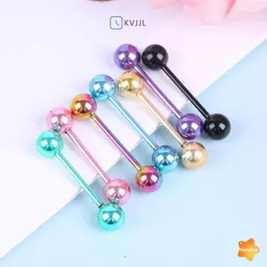 7 Cái / bộ Mạ Màu Thép Không Gỉ Thanh Lưỡi Móng Tay Đôi Bóng Mới