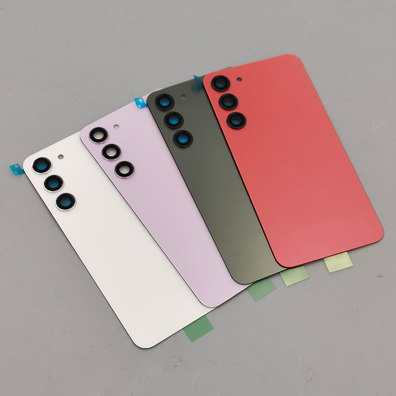 Mặt Sau Kính Dành Cho Samsung Galaxy S23 S911B S23 Plus S23 + S916B Pin Thay Thế Cửa Sau Vỏ & Ống Kính Máy Ảnh