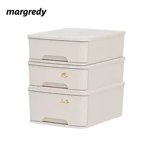 MARGREDY 3 Cái / bộ Hộp Bảo Quản Đồ Lót, Hộp Đựng Quần Áo Xếp Chồng Dung Tích Lớn, Loại Ngăn Kéo Kết Hợp Tủ Bảo Quản Tủ Quần Áo Chia Sắp Xếp