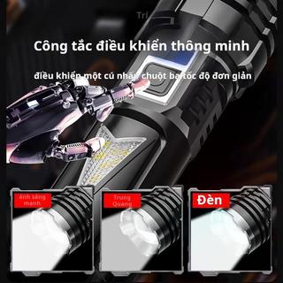COD Super Bright Zoom LED Flashlight Rechargeable Waterproof Outdoor Heavy Duty Rechargeable Flashlight