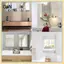 B & N Gương Acrylic tự dính Phòng tắm Tắm Trang điểm Gương chống sương mù Gương cạo gạch cứng cho tủ quần áo cửa Trang trí nội thất.