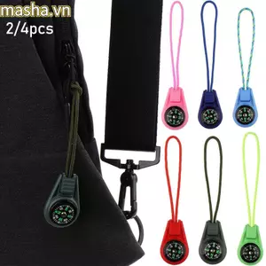 2 / 4 La Bàn Mini 9 Màu Nhựa Cắm Trại Đi Bộ Đường Dài EDC Dụng Cụ Ngoài Trời