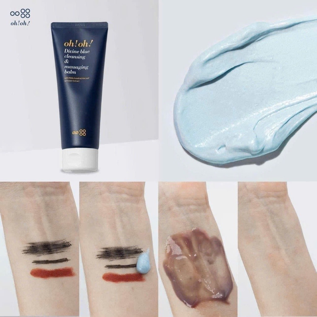 [Hàng Công Ty] Sáp Tẩy Trang Oh!Oh! Divine Blue Cleansing & Massaging Balm 150ml | Sáp Tẩy Trang & Massage