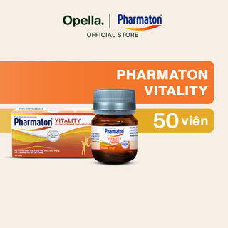 Bộ 1 Thực Phẩm Bảo Vệ Sức Khỏe Pharmaton Vitality Dạng Vỉ Hộp 50 Viên + Thực Phẩm BVSK Pharmaton Vitality (Lọ 30 Viên)
