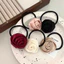 Pháp Satin Retro Handmade Hoa Hồng Dây Buộc Tóc Tính Khí Thanh Lịch Dây Buộc Tóc Cao Su Đàn Hồi Cao Dây Buộc Tóc Đầu Hoa Nữ