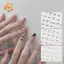 CANAMEK Dòng Tối Giản Nơ Móng Tay Nghệ Thuật Stiers Decal Siêu Mỏng Tự Dính Móng Tay Stiers Cho Móng Tay Nghệ Thuật Trang Trí Đề Can Móng Tay Cho Nữ CSF