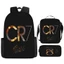 World Cup C Luo Phim Hoạt Hình Trẻ Em Schoolbag Bộ Ba Mảnh Học Sinh Tiểu Học Bóng Đá Schoolbag Polyester Chống Nước Túi Đựng Bút Chì
