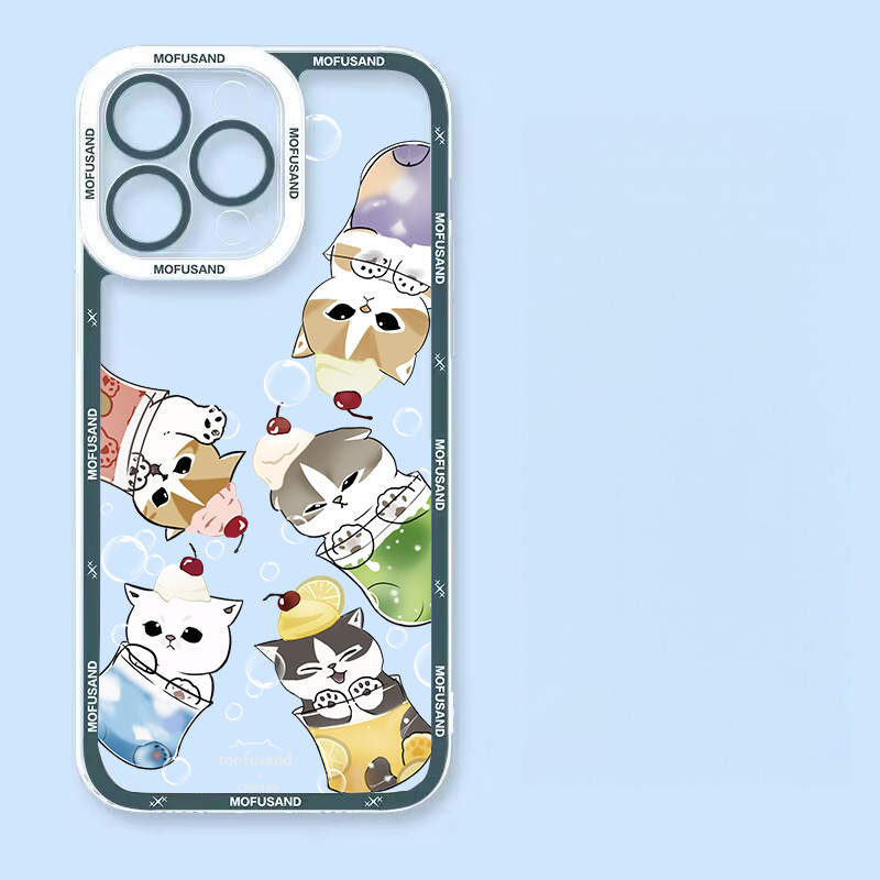 Ốp điện thoại hình bánh chanh Mofusand Shark Cat ngộ nghĩnh cho Honor X8D X7D X9D X6C X8C X9A X9B X7B X8B Magic 7 Lite Honor 90Lite Ốp lưng silicon mềm trong suốt