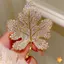 Trâm cài lá le tinh tế dành cho nữ Cô gái Chân cây thanh lịch sang trọng Chân cây sáng bóng đa năng Phụ kiện quần áo Quà tặng mới