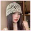 JRP Thời Trang Vintage Đính Kim Sa Lấp Lánh Rỗng Mũ Chui Đầu Nữ Mùa Hè Thu Du Lịch Ảnh Bầu Không Khí Đa Năng Thường Ngày Y2K Đan Mũ Bò JRP