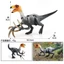 Mô phỏng Khủng long kỷ Jura Mô hình động vật rắn Đen Trắng hình liềm Rex Đồ chơi Tyrannosaurus Rex Trẻ em Quà tặng Đồ trang trí Chiều cao 8cm