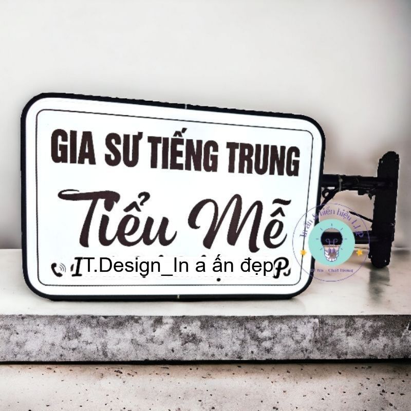 Biển hộp đèn led, Biển hút nổi mica  vuông, tròn, chữ nhật, thiết kế in hoàn thiện theo yêu cầu