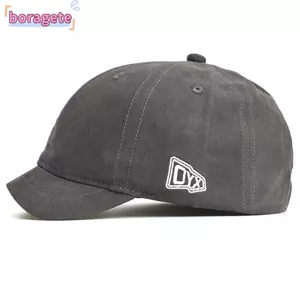 Mũ bóng chày BORAGETE, Mũ bố Cotton vành ngắn, Mũ cấu hình thấp phong cách Trucker