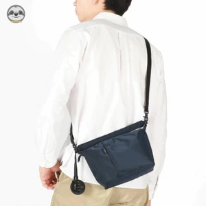 Phong cách Nhật Bản Muji Style / Túi đeo vai hai mảnh chống thấm nước Unisex / Túi đeo chéo tiện lợi / Túi đựng điện thoại di động đi lại mua sắm nhẹ / Túi đeo chéo màu trơn đơn giản