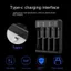 FANIELLAPOWELL 1 Bộ Sạc Lithium, 1 / 2 / 4 Khe DC 5V Đầu Vào 4.2V Đầu Ra 18650 Bộ Sạc Pin, Sạc Độc Lập Đa Năng USB Nhiều Khe Cắm Sạc Pin