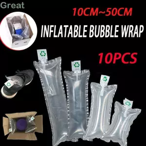TUYỆT VỜI 10 Chiếc Bọc Bong Bóng, Đệm Cột Không Khí Bơm Hơi Bao Bì, Cuộn Phim Bảo Vệ Chống Sốc Bơm Hơi Bao Bì Không Khí Bảo Vệ Ống Bong Bóng Vận Chuyển