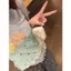 Milyfashion Dễ Thương Chấm Bi Thỏ In Hình Nóng Kim Cương Áo Thun Xù Kích Thước Lớn Tay Ngắn Ngắn Top PU7A