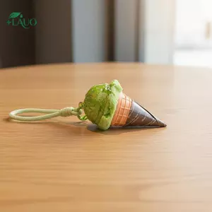 Springevenstar 1 Chiếc Túi Phụ Kiện Sáng Tạo Mô Phỏng Kem Mẫu Xe Trang Trí Mặt Dây Chuyền Ngày Lễ Quà Tặng Tiệc Quà Tặng Springevenstar