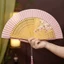 Quạt Cổ Quạt Gấp Mới Phong Cách Trung Hoa Di Động Quạt Gấp Nhỏ Sườn Xám Hanfu Nữ Hiệu Suất Chuyên Dụng Khiêu Vũ