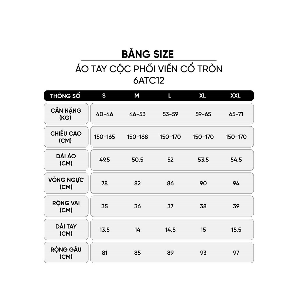 Áo thun nữ CARDINA chất liệu thun Zip tay cộc cổ tròn phối viền 6ATC12