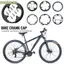Xe Đạp Crank Cap Chainring Crank Set Phụ Kiện Xe Đạp Dây Xích Đen Bảo Vệ Bánh Xe