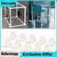 Belleshopp Belleshopp 10 CHIẾC Phụ kiện PVC 3 chiều 25 mm Đầu nối góc khuỷu tay Ống chữ T cho Cấu trúc vườn nhà kính DIY (Trắng)