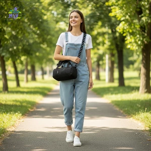 Túi đeo chéo Nylon Unisex Ví đeo vai cầm tay nhỏ gọn để đi lại hàng ngày