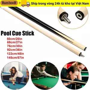Gậy Cue BAMBOOB, Gậy Cue Bể Bơi Tiêu Chuẩn Gỗ Cứng, 50 / 68 / 76 / 92 / 122 / 145cm Thanh Bể Bơi Thanh Niên Trẻ Em Người Lớn Nhà