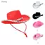 Woke Bò Cô Gái Đảng Mũ Cao Bồi Ngộ nghĩnh Bò Cô Gái Cosplay Đỏ Mũ Cao Bồi Trang Phục