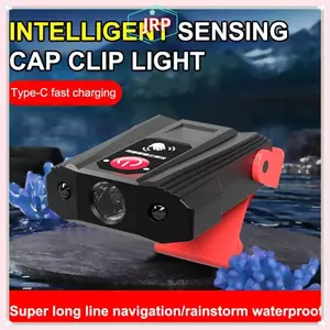 JRP Nắp Cảm Ứng Kẹp Đèn Gắn Đầu Cường Độ Cao Ngoài Trời Đi Bộ Đường Dài Đèn Câu Cá Siêu Sáng Di Động Nắp Đèn Pha Vành Đèn JRP