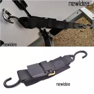 Dây đeo xuyên thấu thuyền NEWIDEA, 2Inch X 4Feet có móc Dây buộc xuống, Xe kéo thuyền biển thực tế 1200 LBS Dây đeo khóa kéo sức chứa