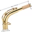 Ống cổ Saxophone ROLY, Cổ Saxophone Alto vàng bằng đồng, Đường kính cổng 2,45cm / 0,96in chuyên nghiệp Alto Saxophone cho Alto Saxophones Sử dụng