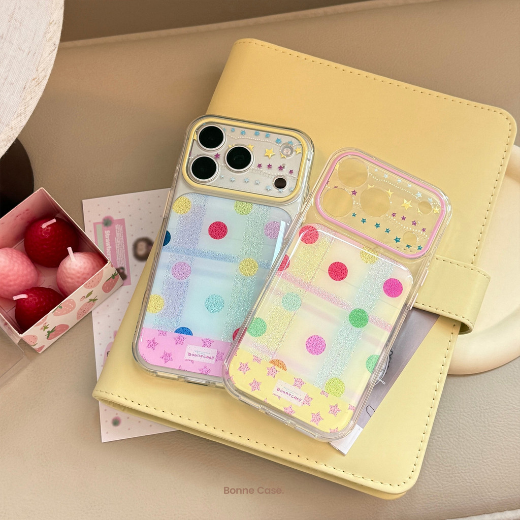 Ốp lưng iPhone mạ vàng cắt dán Dopamine phù hợp cho iPhone 17 Pro Max, 17, 16, 15, 14, 13, vỏ bảo vệ chống rơi P11C