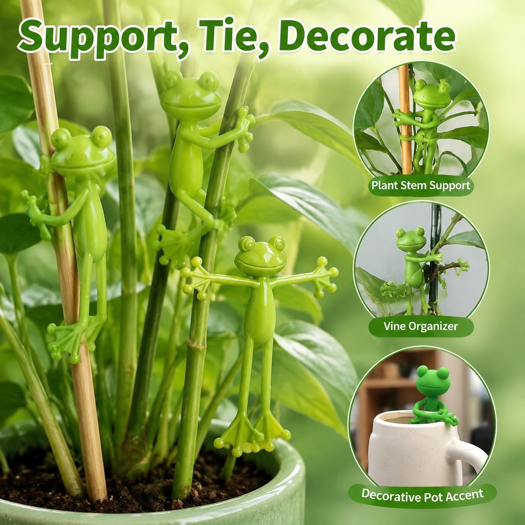 1 / 2 / 5 CÁI Trang trí sân vườn xanh Chân đế hỗ trợ cây ếch cho chậu cây, cây xanh để bàn và sử dụng hàng ngày