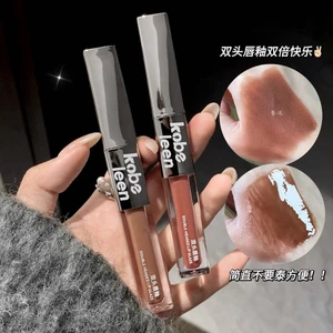 Kobeleen Hai Đầu Lip Glaze Nước Bóng Nhung Matte Làm Trắng Son Môi Dưỡng Ẩm Cô Gái Môi Bùn Mỹ Phẩm P2VI