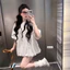 Áo Dáng Bí In Lưng X Cha Ne0 KCloset Váy Bồng Co Giãn Mềm Mịn Hách Dáng NA182