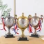 Mát mẻ Phong Cách Mới Cúp Đồng Hồ Báo Thức Sinh Nhật Sinh Viên Mô Phỏng Phong Cách Sáng Tạo Đồng Hồ Để Bàn Thời Trang Trang Để Bàn Trang Trí