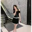 Niche Đơn Giản Lười Khâu Sang Trọng Đi Lại Ôm Hơn Nhìn Thể Thao Giảm Tuổi Tác Thường Ngày Off-the-Shoul