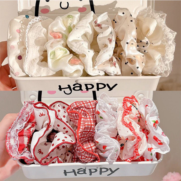 Korean Lace Stretch Set Scrunchies Scrunchie
